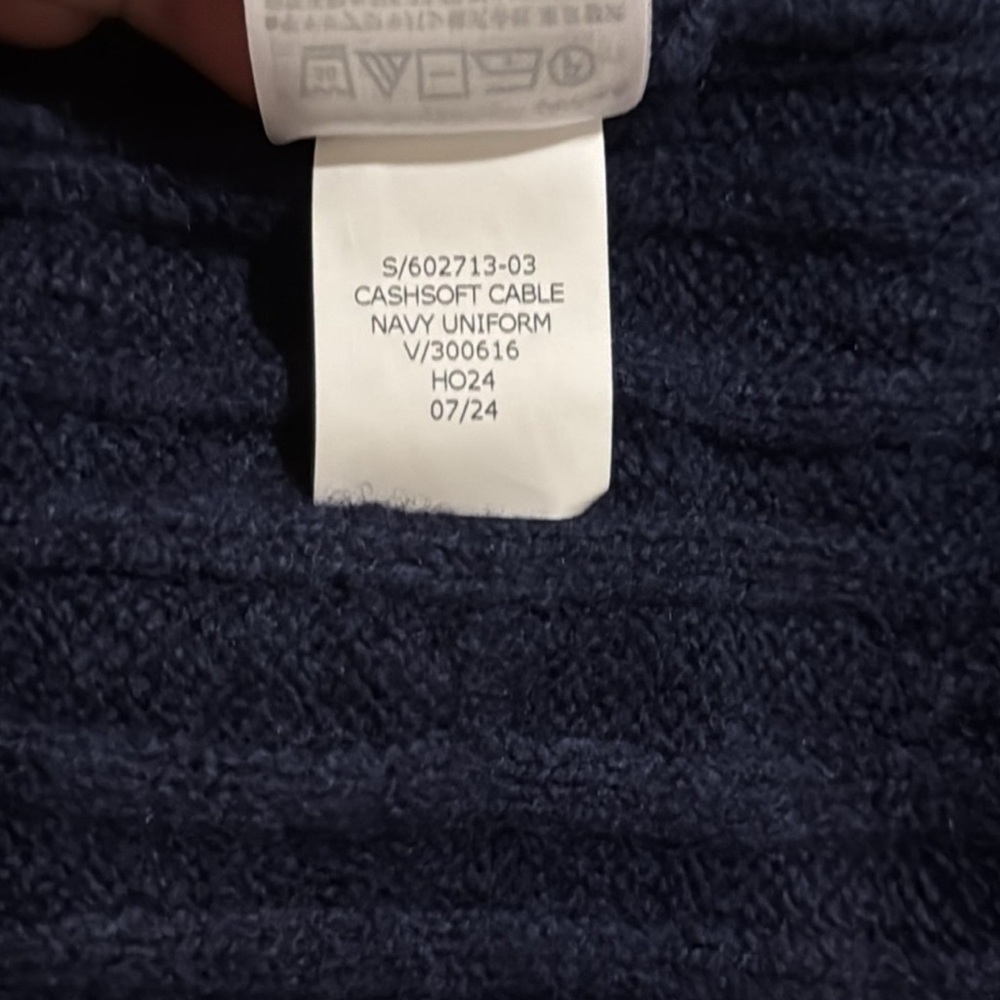 Gap CashSoft Cable-Knit Sweater Pants Navy Wide Leg Cozy Loungewear 2024 NWT-XL